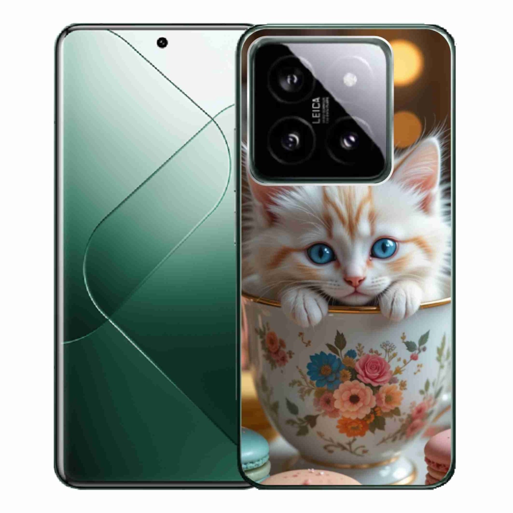 Gélový kryt mmCase na Xiaomi 14 Pro - roztomilé mačiatko 6