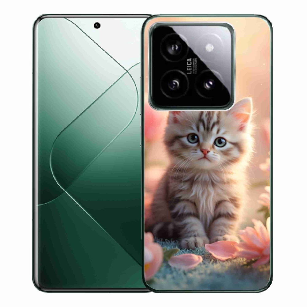 Gélový kryt mmCase na Xiaomi 14 Pro - roztomilé mačiatko 8