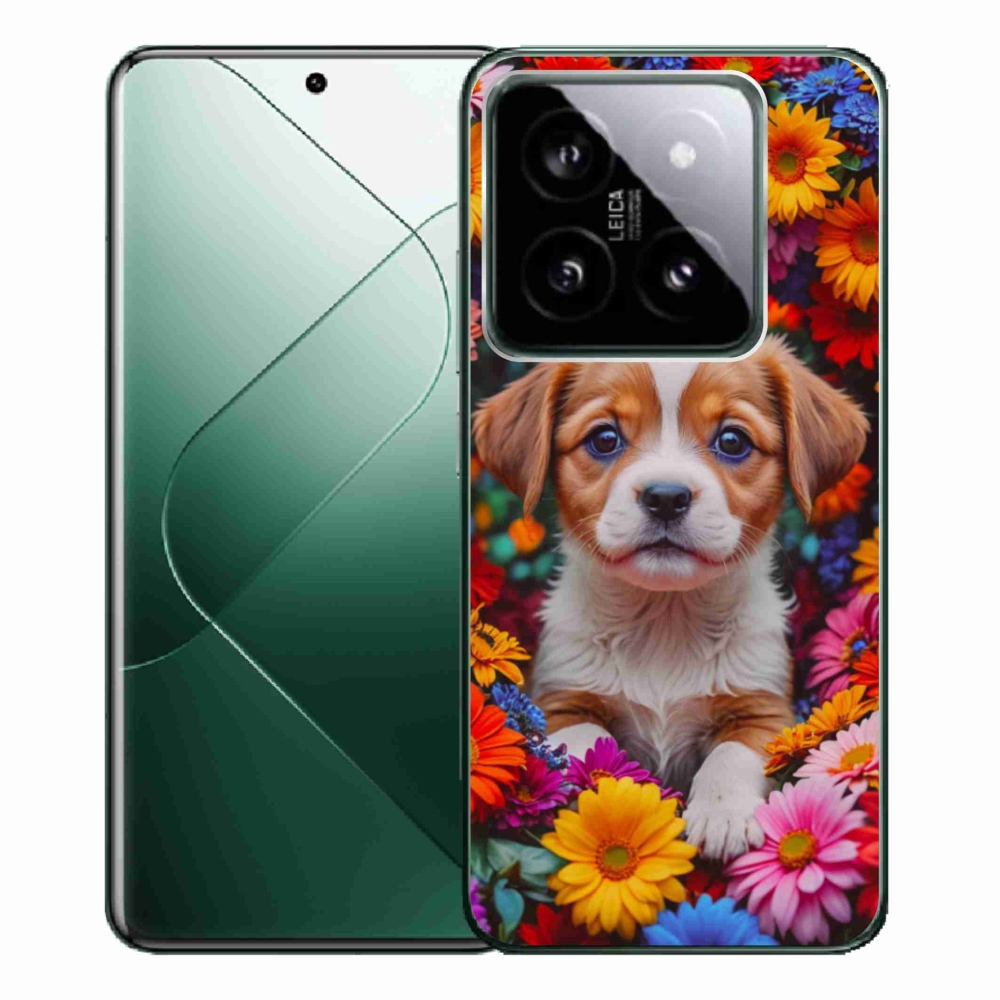 Gélový kryt mmCase na Xiaomi 14 Pro - roztomilé šteňa