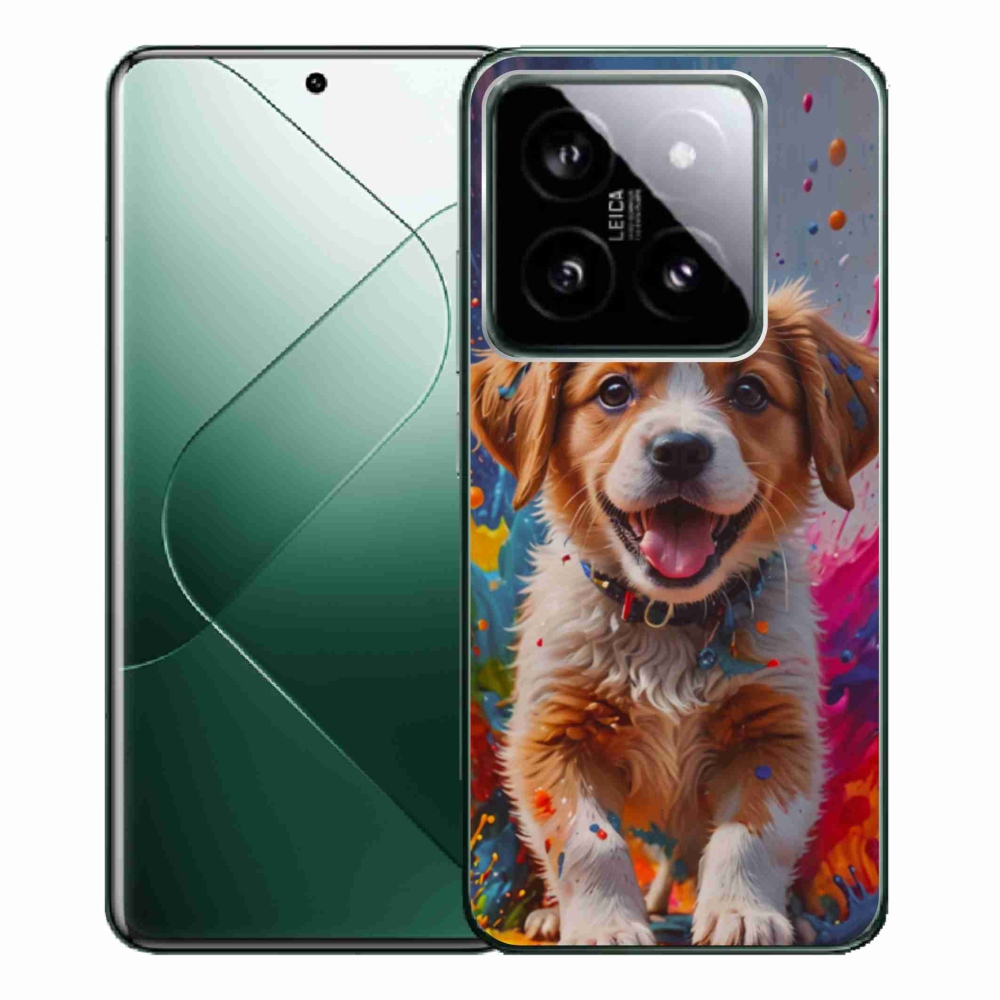Gélový kryt mmCase na Xiaomi 14 Pro - roztomilé šteňa 3