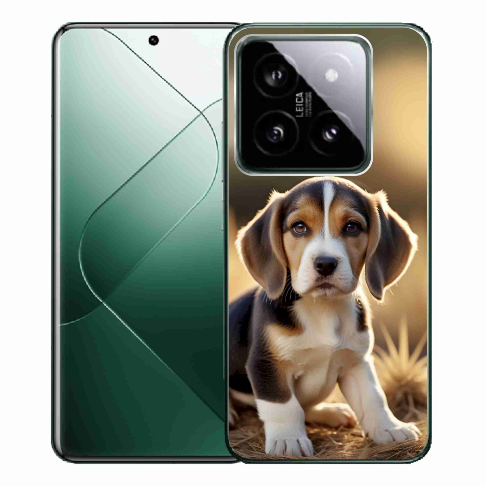 Gélový kryt mmCase na Xiaomi 14 Pro - roztomilý bígl