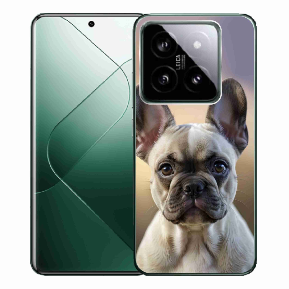 Gélový kryt mmCase na Xiaomi 14 Pro - roztomilý francúzsky buldoček