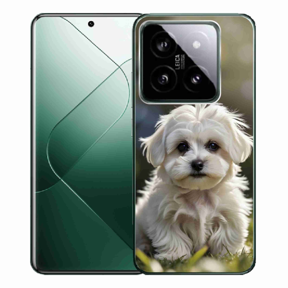 Gélový kryt mmCase na Xiaomi 14 Pro - roztomilý maltézsky psík