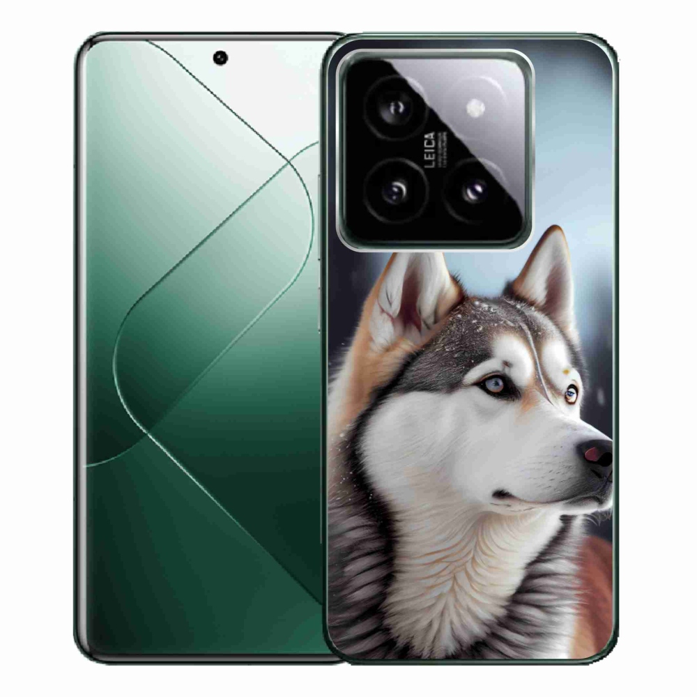 Gélový kryt mmCase na Xiaomi 14 Pro - sibírsky husky