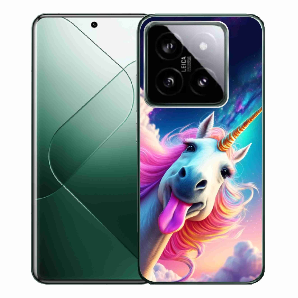 Gélový kryt mmCase na Xiaomi 14 Pro - šialený jednorožec
