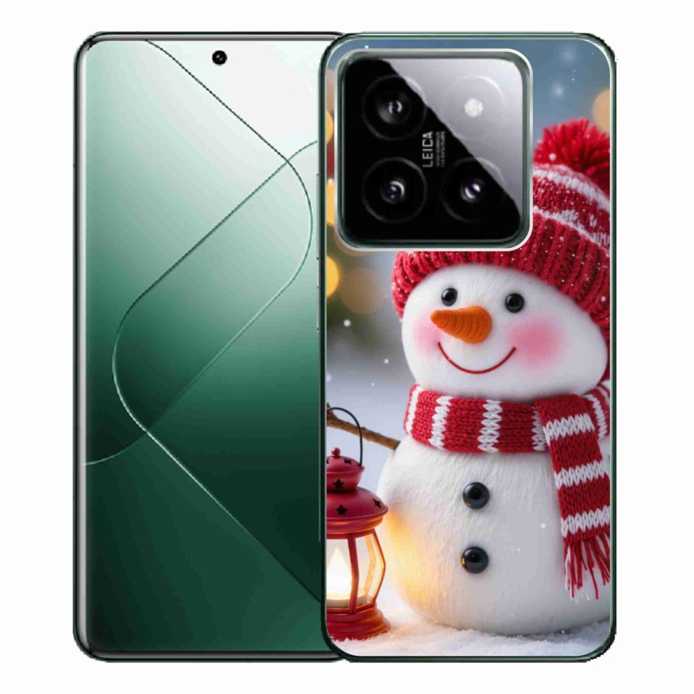 Gélový kryt mmCase na Xiaomi 14 Pro - snehuliak 2