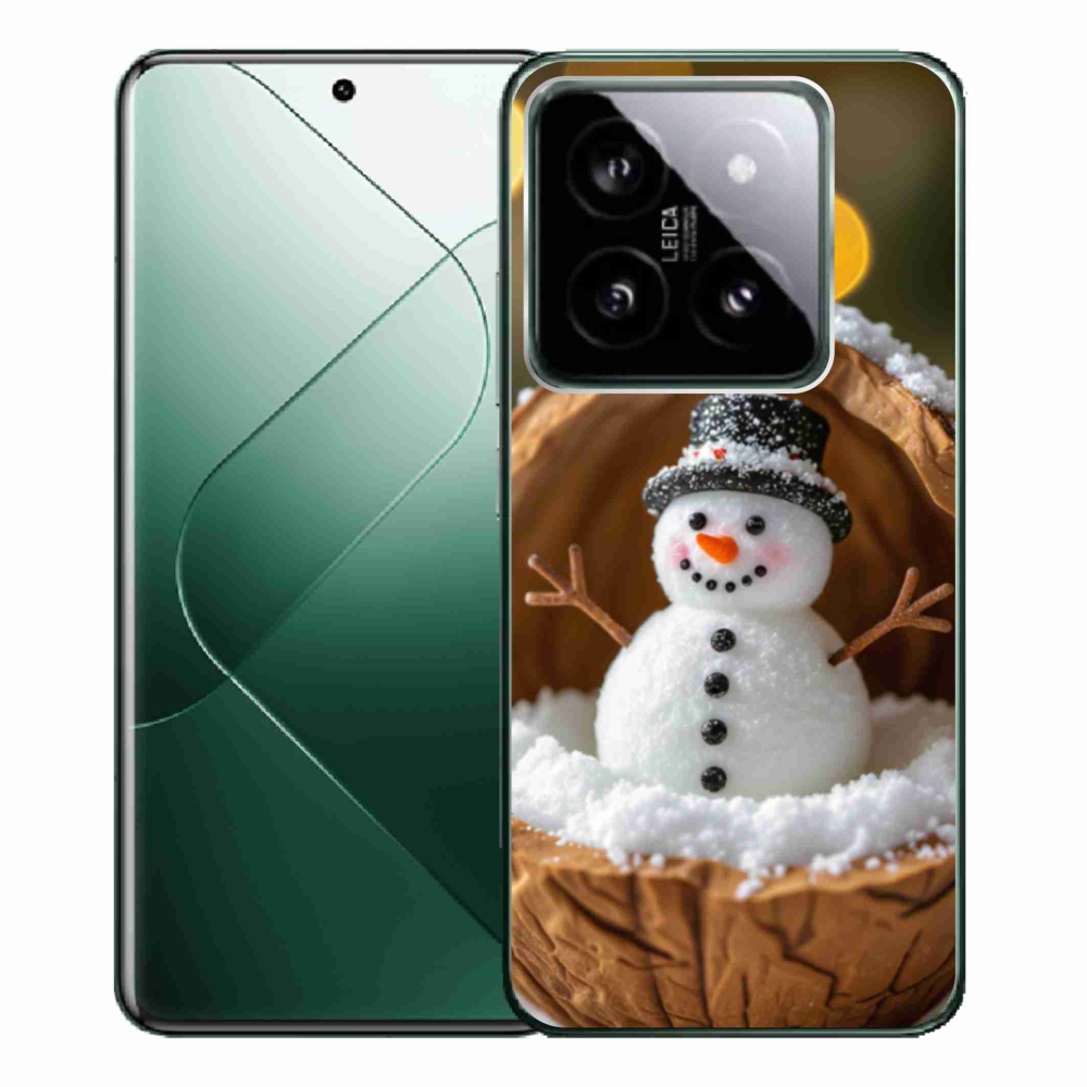 Gélový kryt mmCase na Xiaomi 14 Pro - snehuliak 4