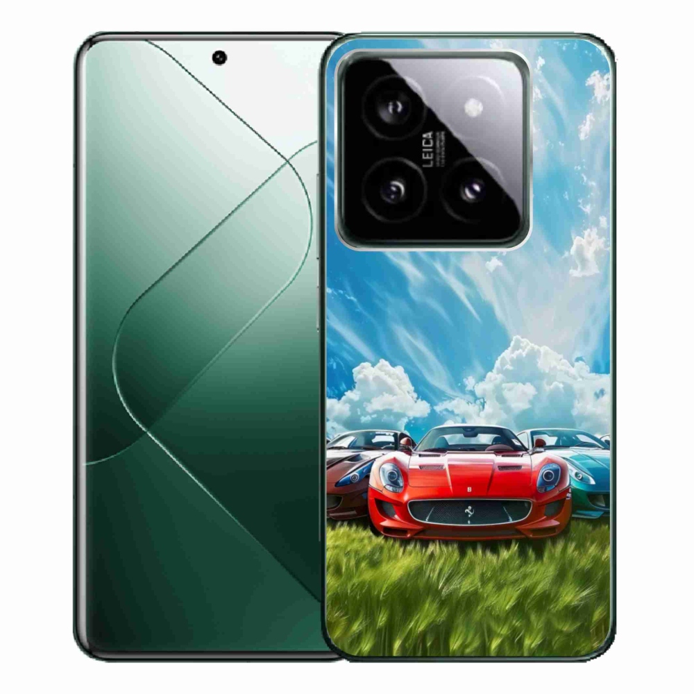 Gélový kryt mmCase na Xiaomi 14 Pro - športové vozidlá