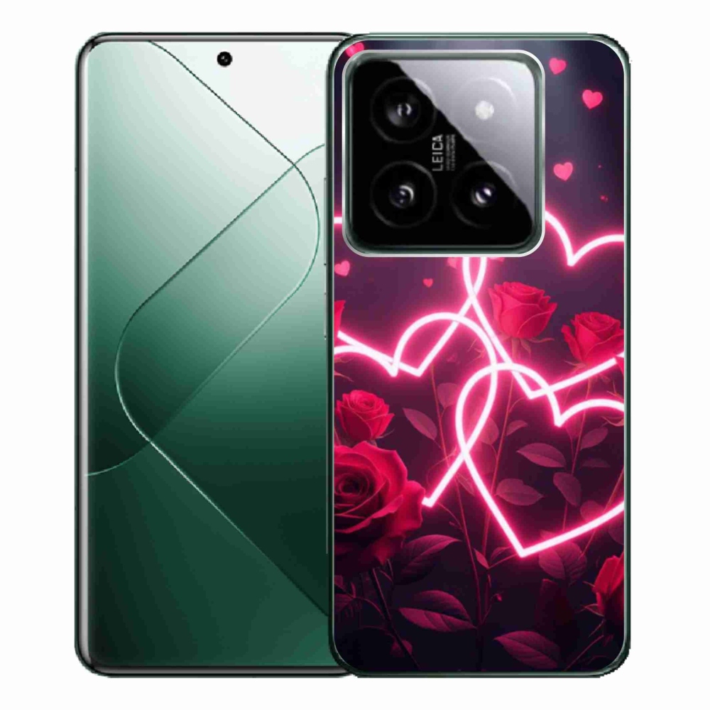 Gélový kryt mmCase na Xiaomi 14 Pro - srdce lásky
