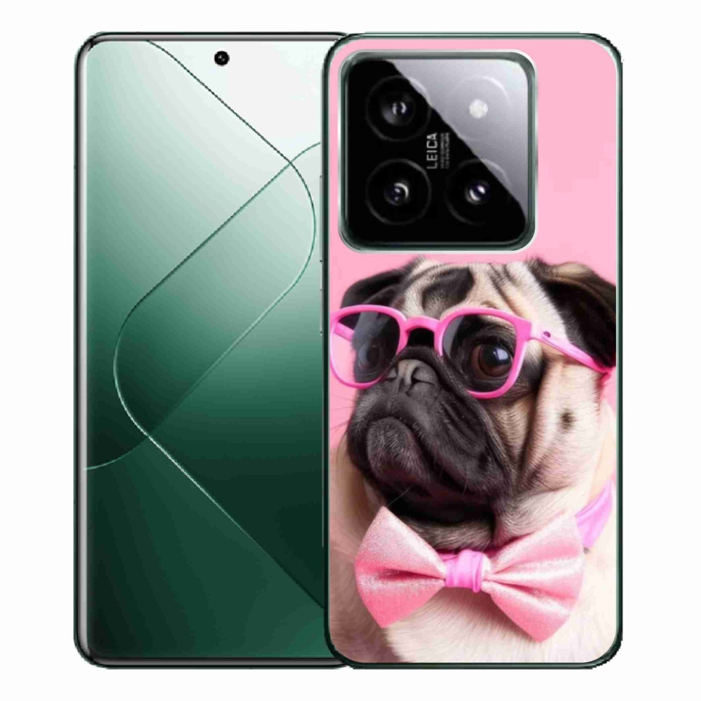 Gélový kryt mmCase na Xiaomi 14 Pro - štýlový mops