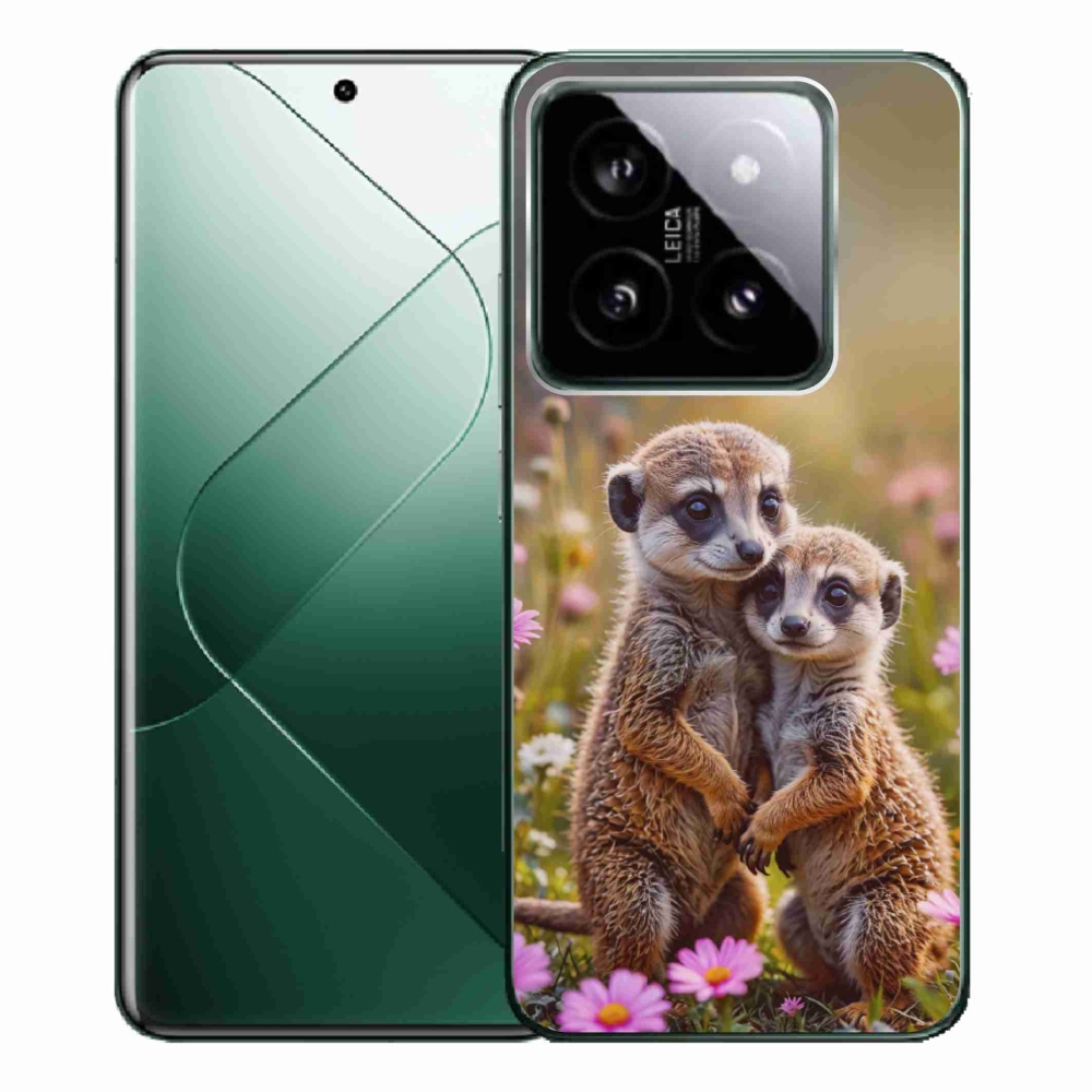 Gélový kryt mmCase na Xiaomi 14 Pro - surikatí duo