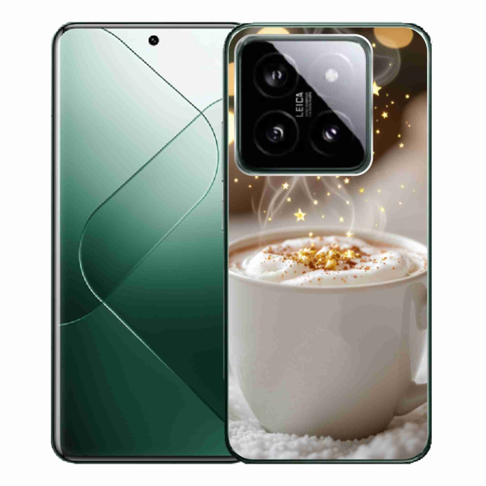Gélový kryt mmCase na Xiaomi 14 Pro - vianočný horúci nápoj