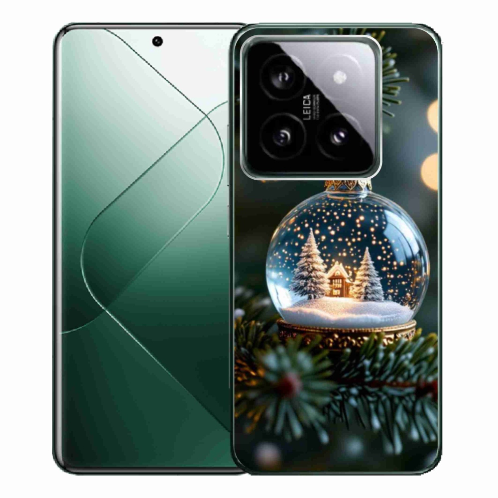 Gélový kryt mmCase na Xiaomi 14 Pro - vianočné gule 2
