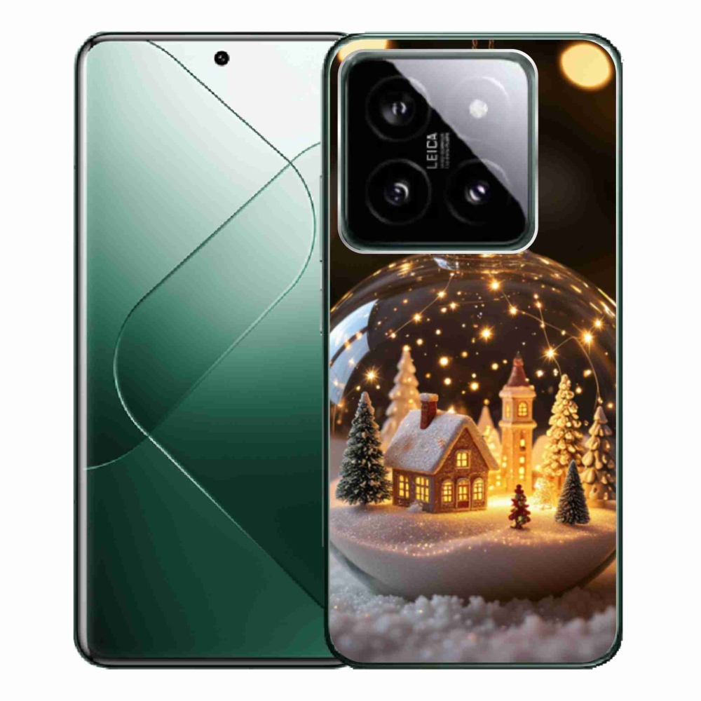 Gélový kryt mmCase na Xiaomi 14 Pro - vianočné gule 3