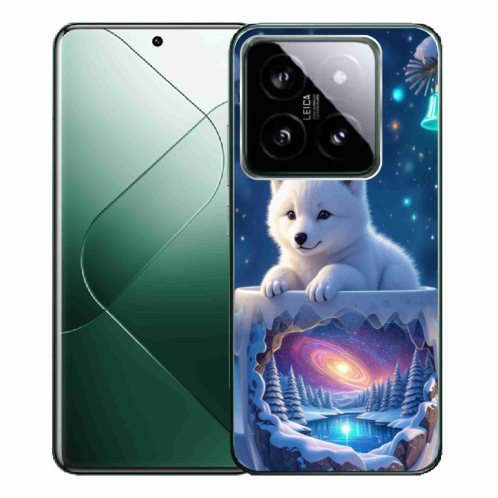 Gélový kryt mmCase na Xiaomi 14 Pro - vianočné šteňa