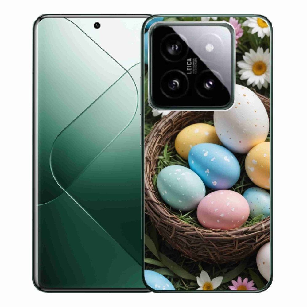 Gélový kryt mmCase na Xiaomi 14 Pro - veľkonočné vajíčka 2