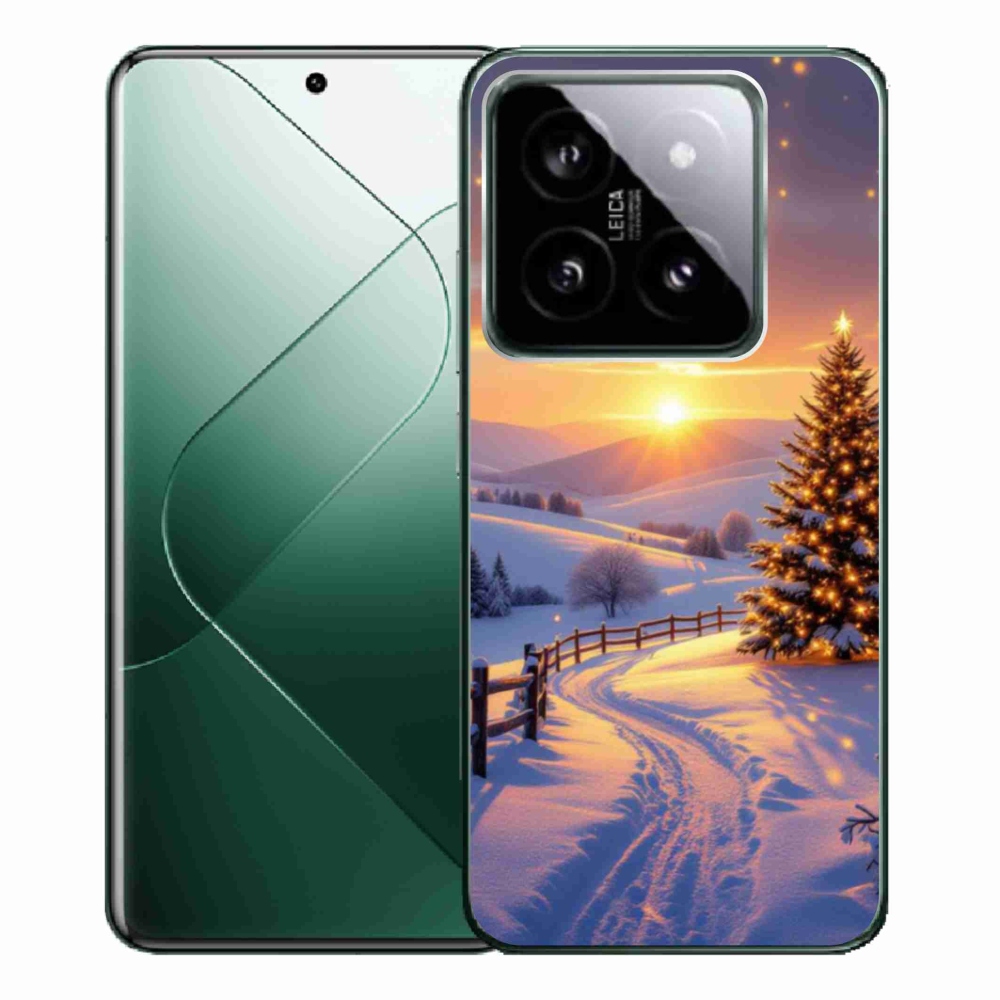Gélový kryt mmCase na Xiaomi 14 Pro - zimná krajina
