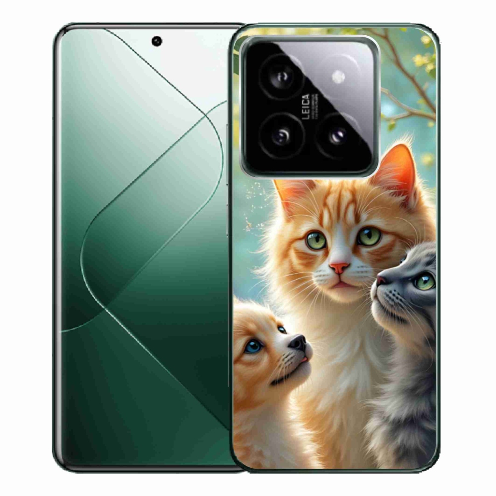 Gélový kryt mmCase na Xiaomi 14 Pro - zvieracie priateľstvo 2