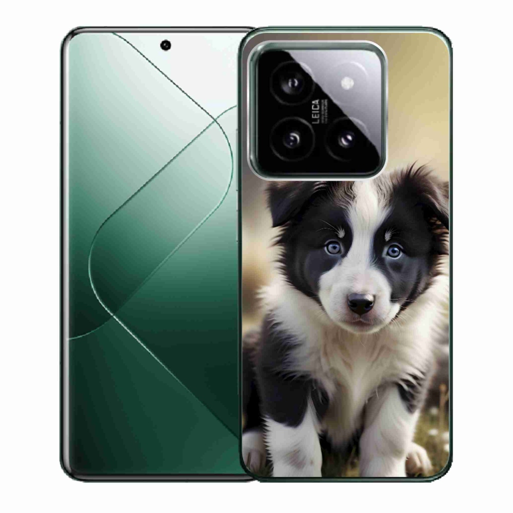 Gélový kryt mmCase na Xiaomi 14 - roztomilá border kólia
