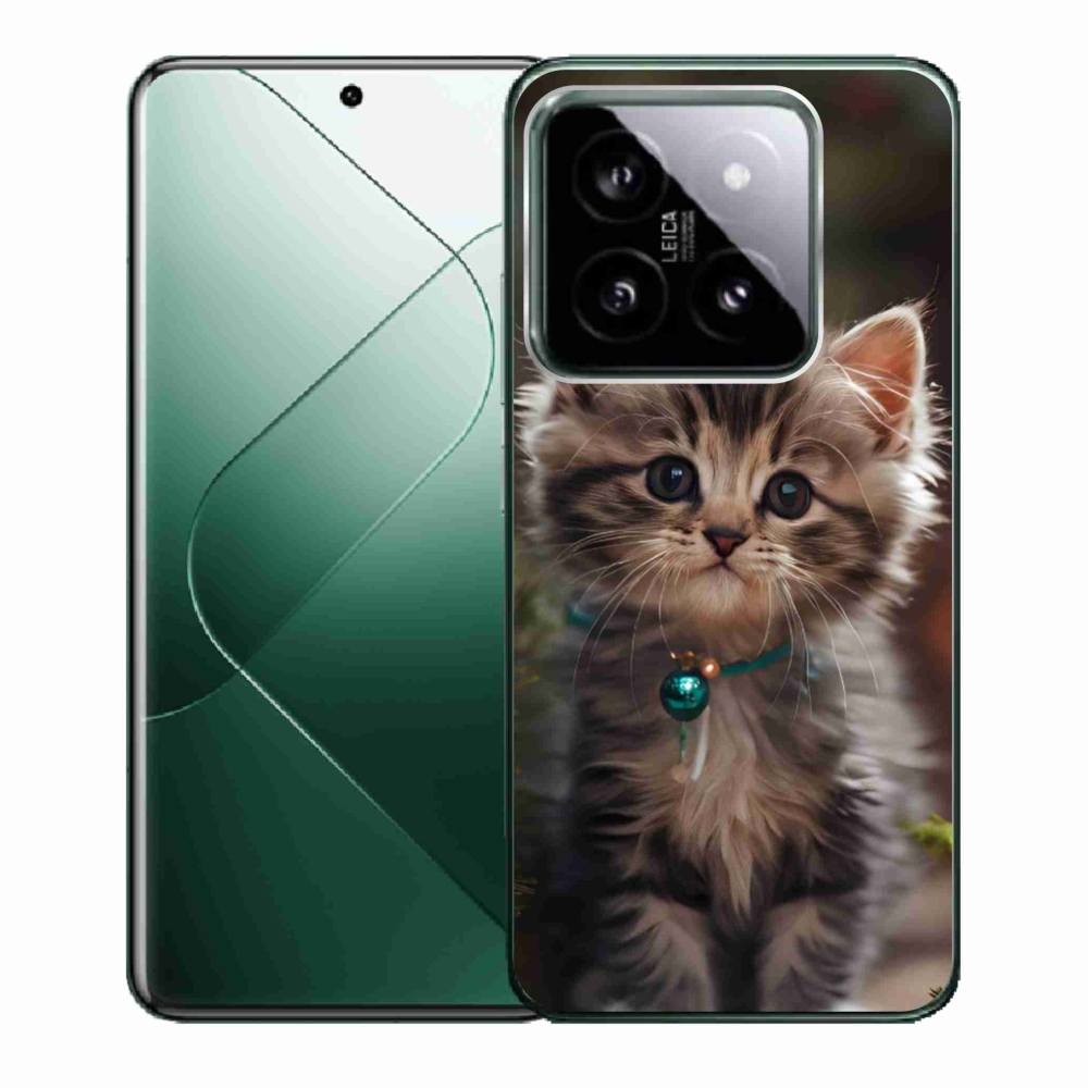 Gélový kryt mmCase na Xiaomi 14 - roztomilé mačiatko 11