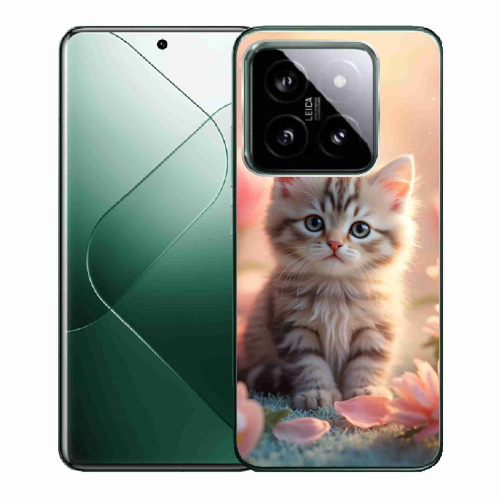 Gélový kryt mmCase na Xiaomi 14 - roztomilé mačiatko 8