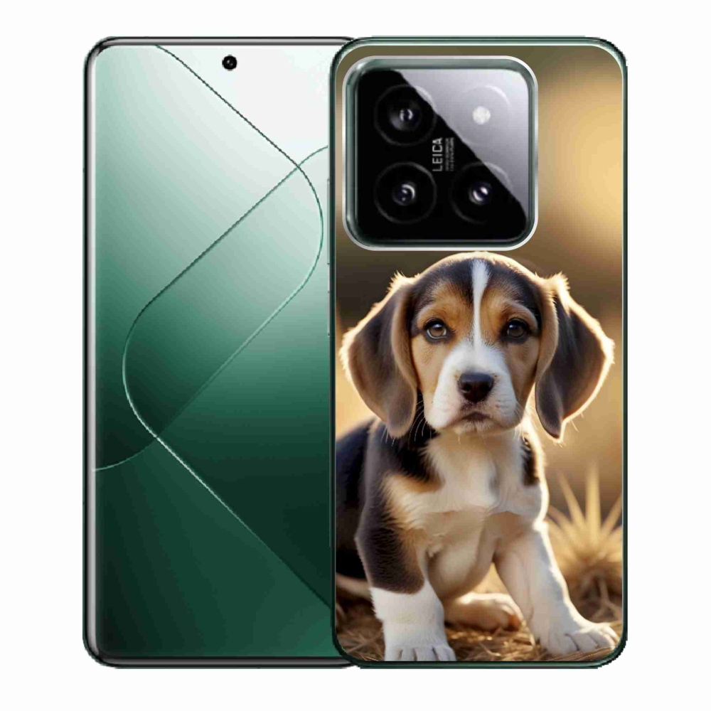 Gélový kryt mmCase na Xiaomi 14 - roztomilý bígl