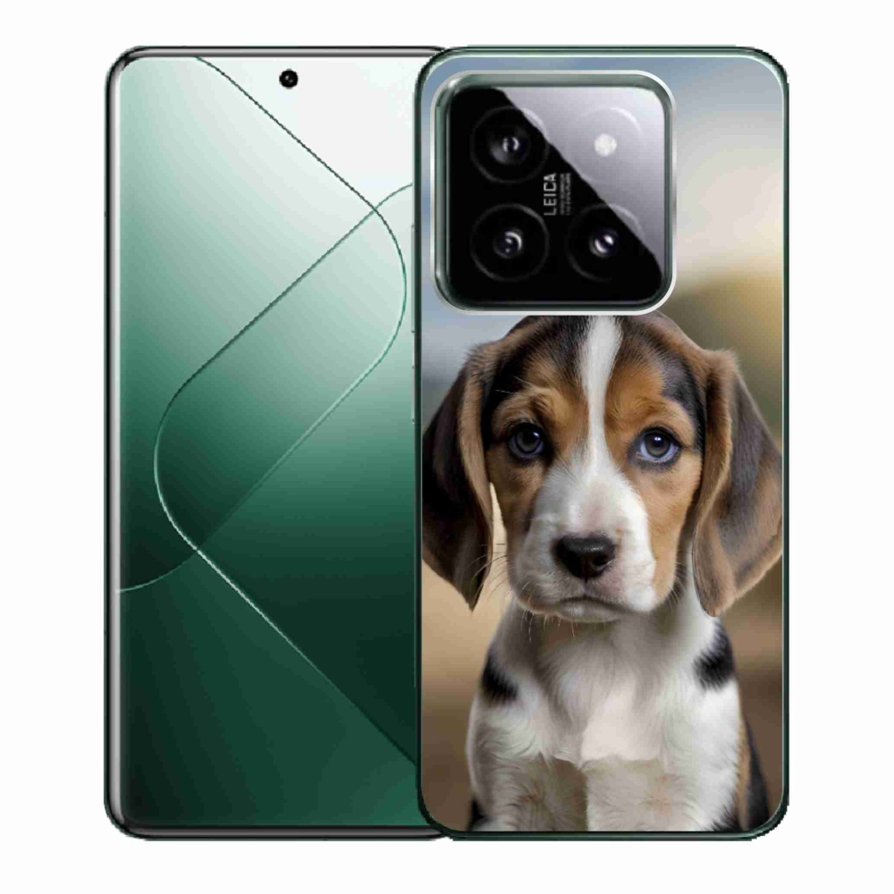 Gélový kryt mmCase na Xiaomi 14 - roztomilý bígl