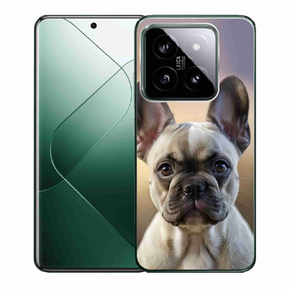 Gélový kryt mmCase na Xiaomi 14 - roztomilý francúzsky buldoček