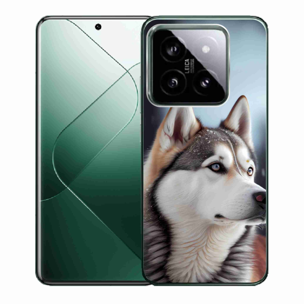 Gélový kryt mmCase na Xiaomi 14 - sibírsky husky