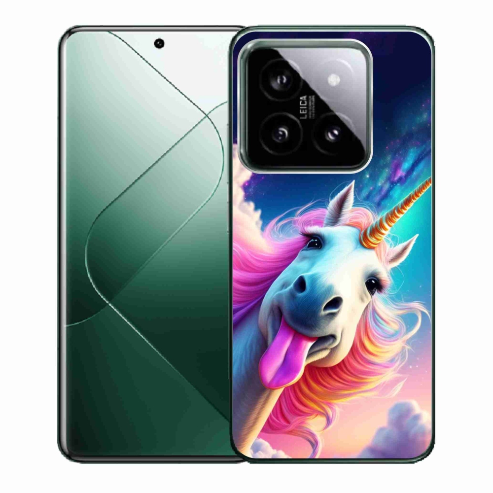 Gélový kryt mmCase na Xiaomi 14 - šialený jednorožec