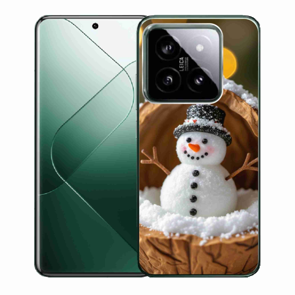 Gélový kryt mmCase na Xiaomi 14 - snehuliak 4