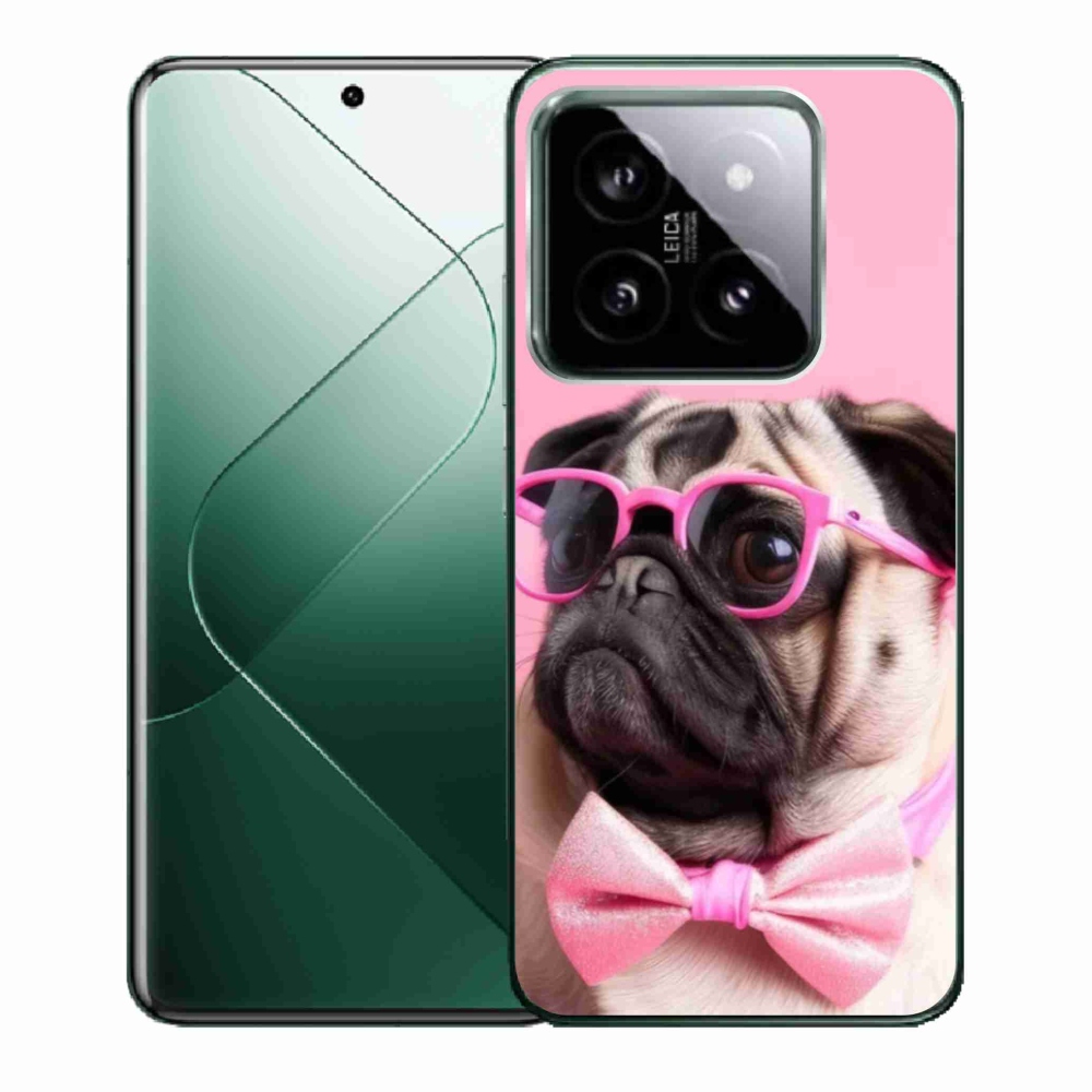 Gélový kryt mmCase na Xiaomi 14 - štýlový mops