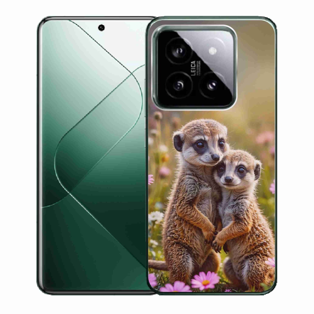 Gélový kryt mmCase na Xiaomi 14 - surikatí duo