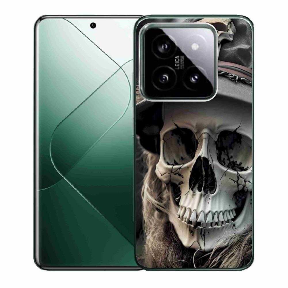 Gélový kryt mmCase na Xiaomi 14 - temná lebka