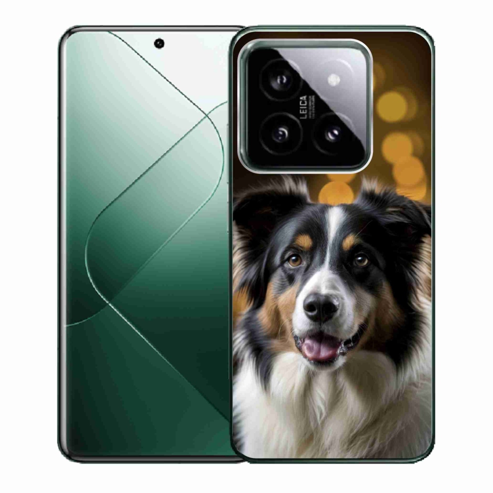 Gélový kryt mmCase na Xiaomi 14 - usmievavý austrálsky ovčiak