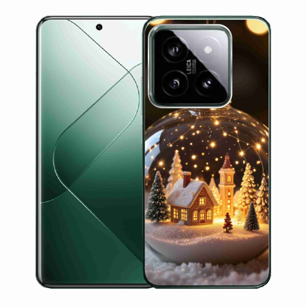 Gélový kryt mmCase na Xiaomi 14 - vianočné gule 3