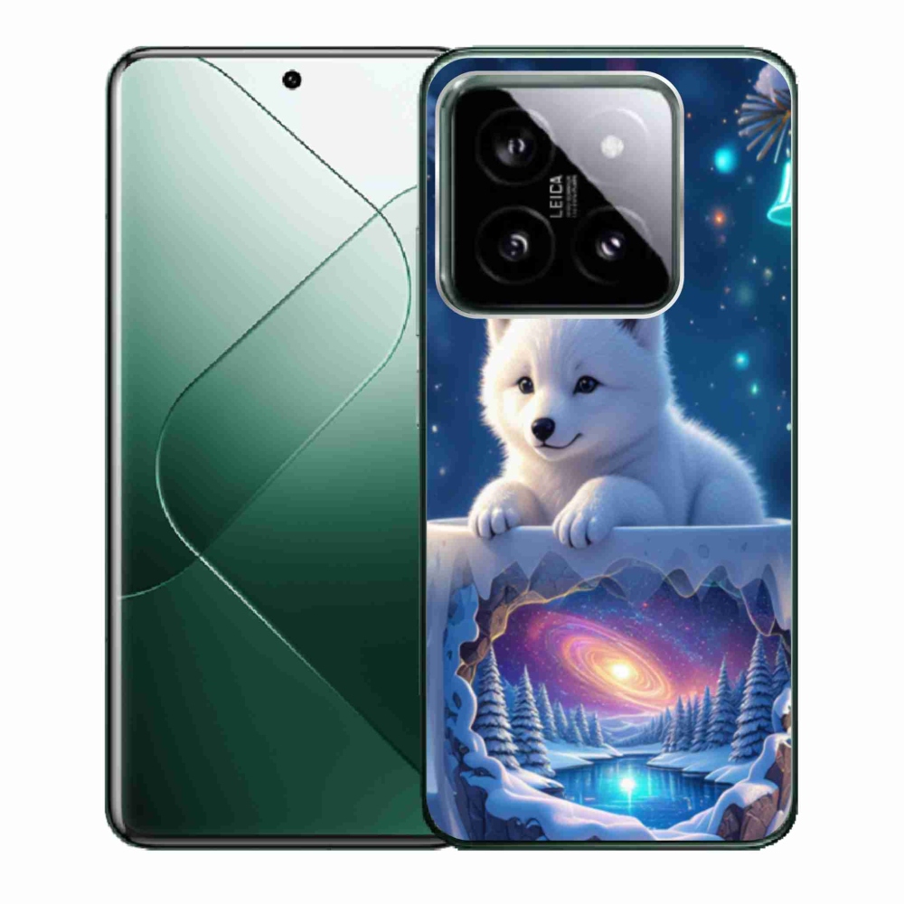 Gélový kryt mmCase na Xiaomi 14 - vianočné šteňa