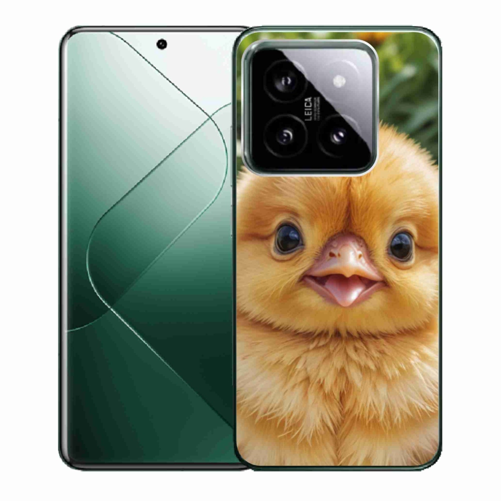 Gélový kryt mmCase na Xiaomi 14 - veselé kuriatko