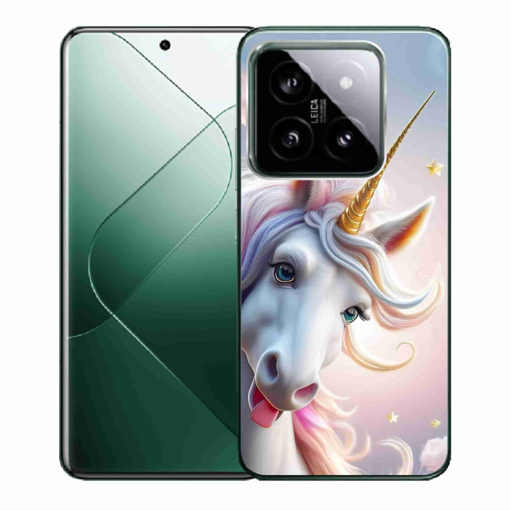 Gélový kryt mmCase na Xiaomi 14 - veselý jednorožec