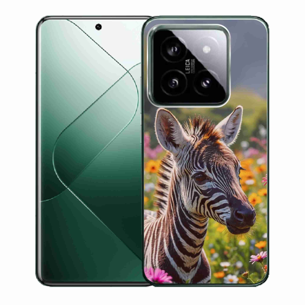 Gélový kryt mmCase na Xiaomi 14 - zebra na lúke