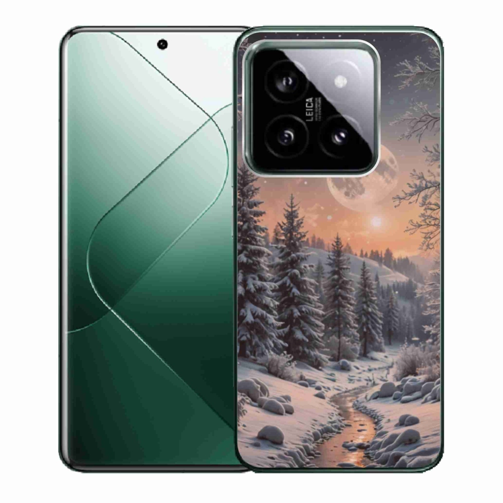 Gélový kryt mmCase na Xiaomi 14 - zimná krajina 2