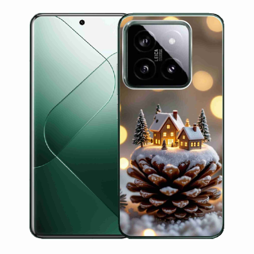 Gélový kryt mmCase na Xiaomi 14 - zimná dedinka