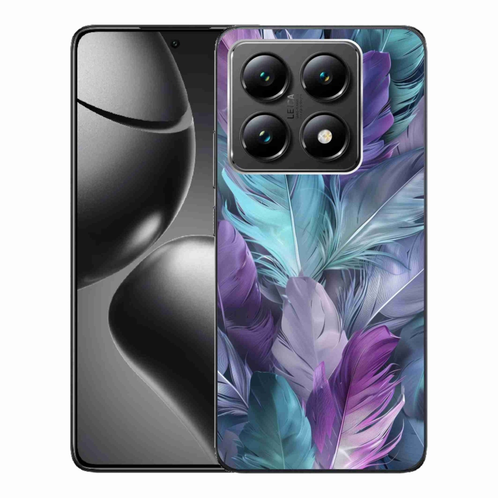 Gélový kryt mmCase na Xiaomi 14T - farebné perie 2