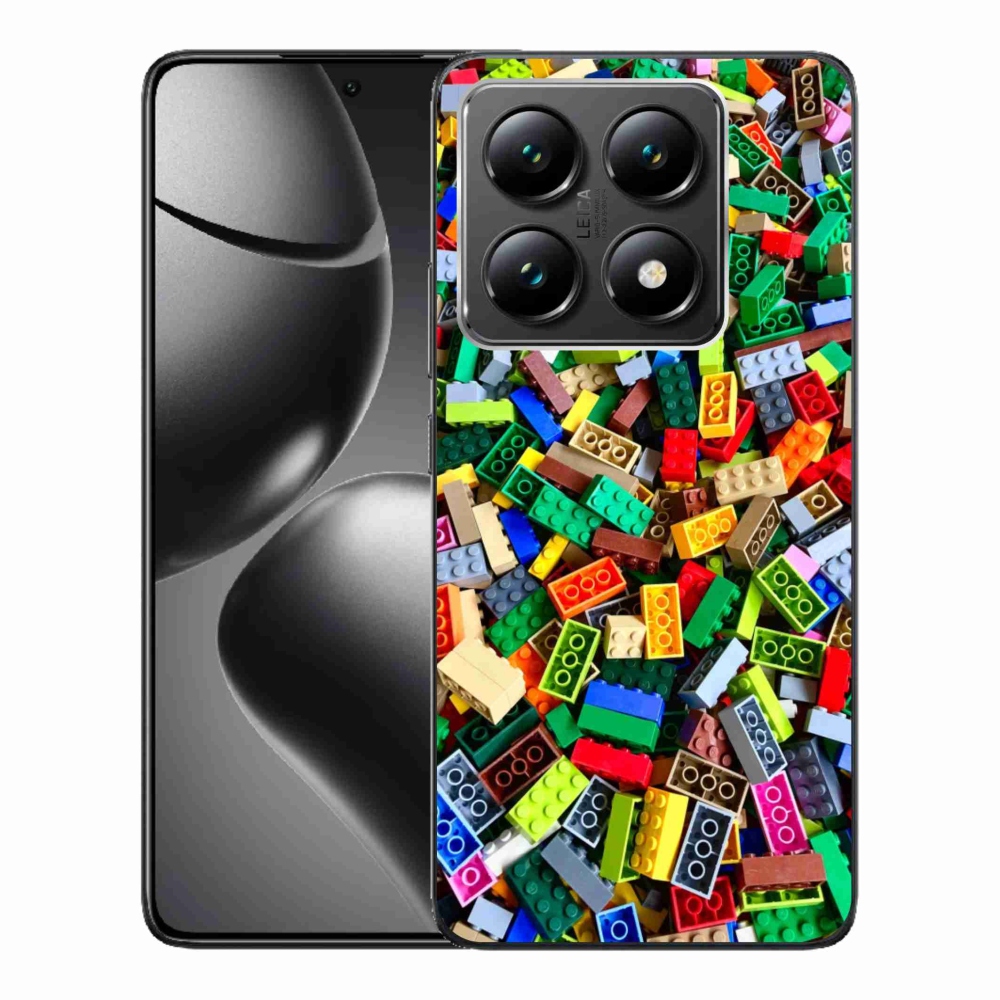 Gélový kryt mmCase na Xiaomi 14T - farebné stavebné kocky