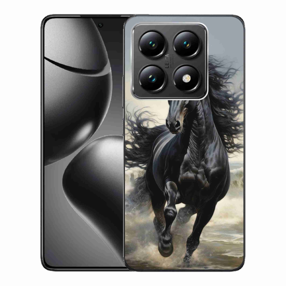 Gélový kryt mmCase na Xiaomi 14T - bežiaci čierny kôň