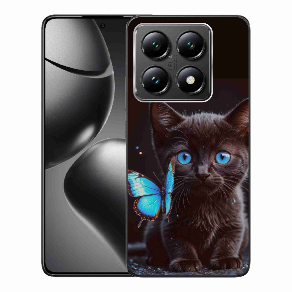 Gélový kryt mmCase na Xiaomi 14T - čierne mačiatko 3