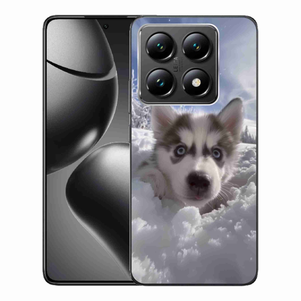 Gélový kryt mmCase na Xiaomi 14T - husky v snehu