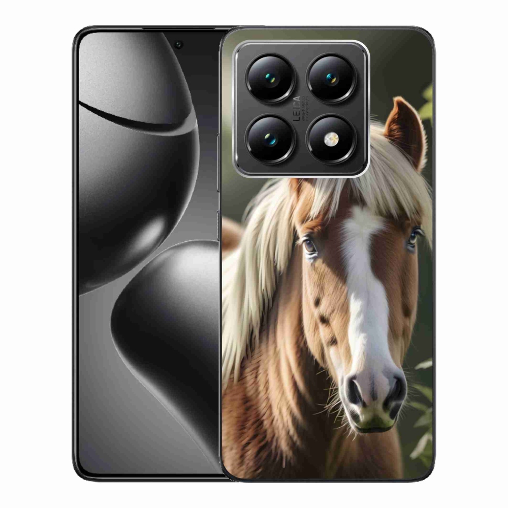 Gélový kryt mmCase na Xiaomi 14T - kôň so svetlou hrivou
