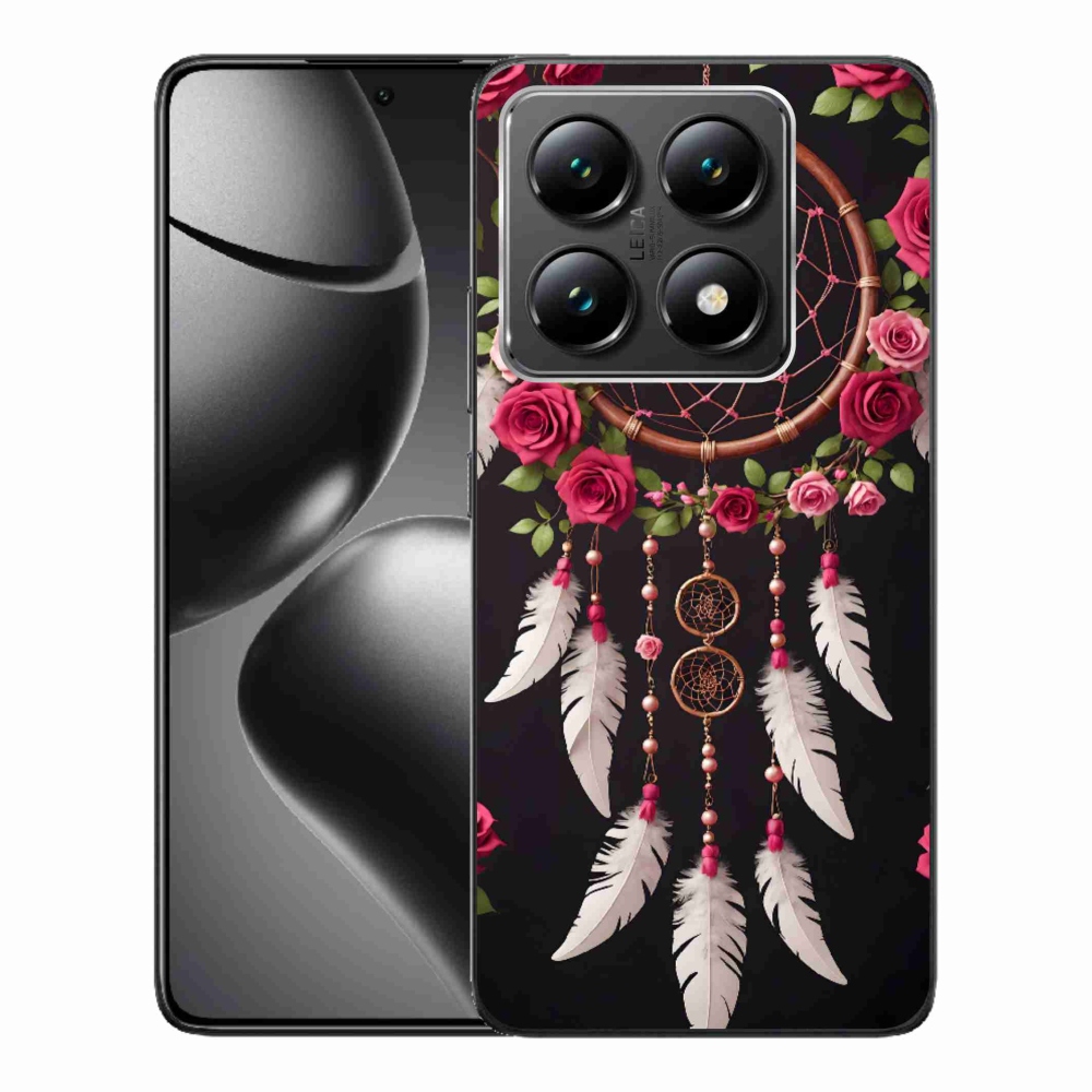 Gélový kryt mmCase na Xiaomi 14T - lapač snov s ružami