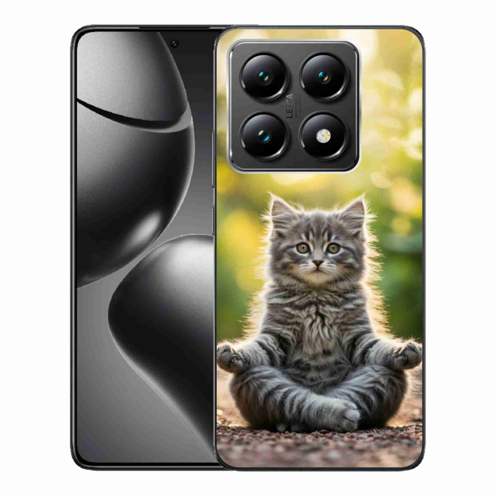 Gélový kryt mmCase na Xiaomi 14T - meditujúce mačiatko